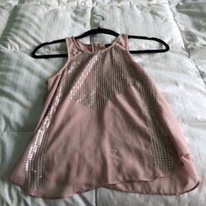 Sparkly pink blouse